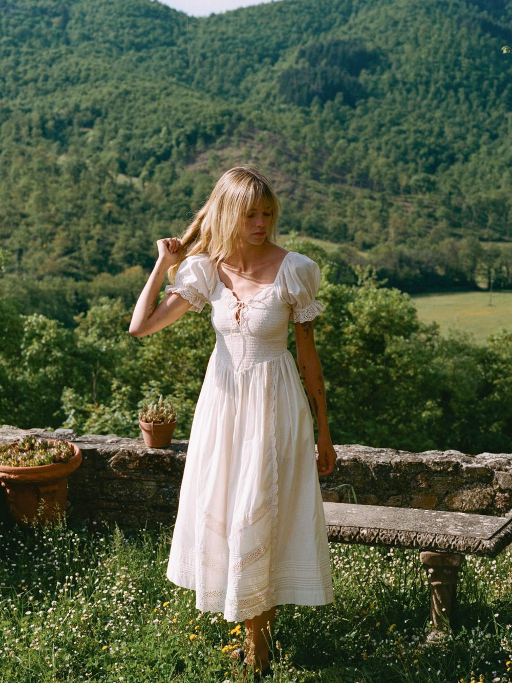 Christy Dawn Madeline Dress in Pearl